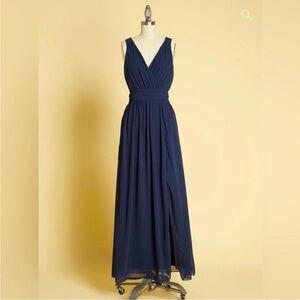 NWT ModCloth 16 Embracing Grace navy blue maxi dress wedding prom bridesmaid
